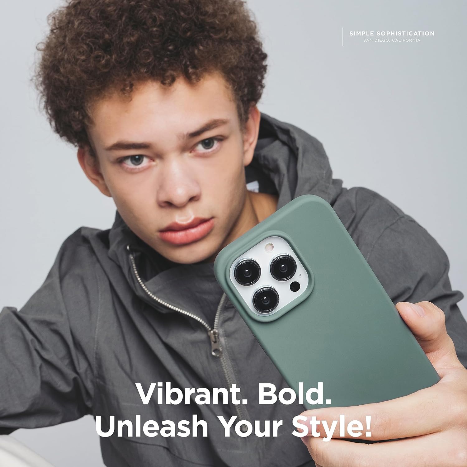 Husa Joyshell pentru iPhone 14 Pro, SIlicon Catifelat Cu Interior Microfibra, Protectie la Camere, Verde