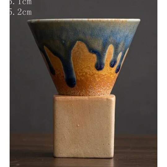 Cana ceramica japoneza, 200ml, design intim, 9.3x9.5cm, set - eMAG.ro