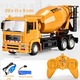 Gyermek Betonmixer Teherautó Játék, Dara, Távirányítós Betonmixer Teherautó Játék, Építőipari Játék, USB Töltésű Akkumulátor, 29 X 13 X 9 Cm, Sárga