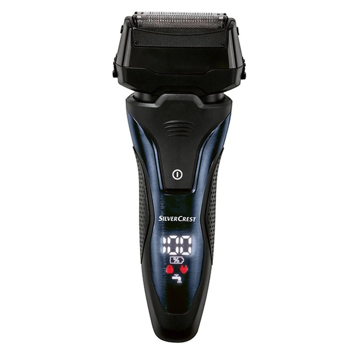 Aparat electric de ras barba SILVERCREST, cu acumulator si sistem cu 3 lame