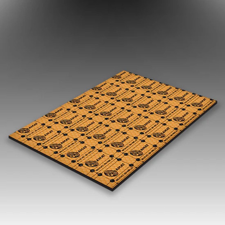 Insonorizant auto PARAMAT Sonic Shield, 1 coala, 2 straturi : butyl / aluminiu, 350mm x 500mm, grosime 6 mm