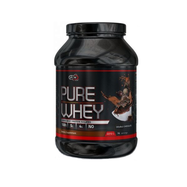 Proteina pura din zer, Pure Whey, Gust de dubla ciocolata, 2270 Grame