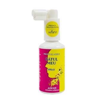 Spray de gat, Gatul meu, Prisaca Transilvania 20 ml Spray de gat, Gatul meu, Prisaca Transilvania 20 ml