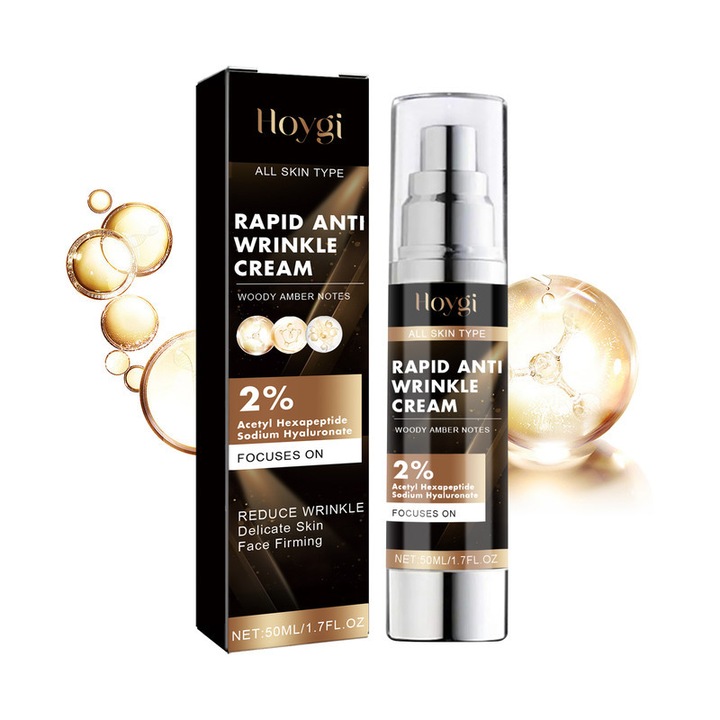 Hoygi öregedésgátló arckrém 50ml, hidratálja, ragyogást kölcsönöz és feszesíti a bőrt
