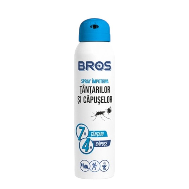 Spray impotriva tantarilor si capuselor, 90 ml, Bros