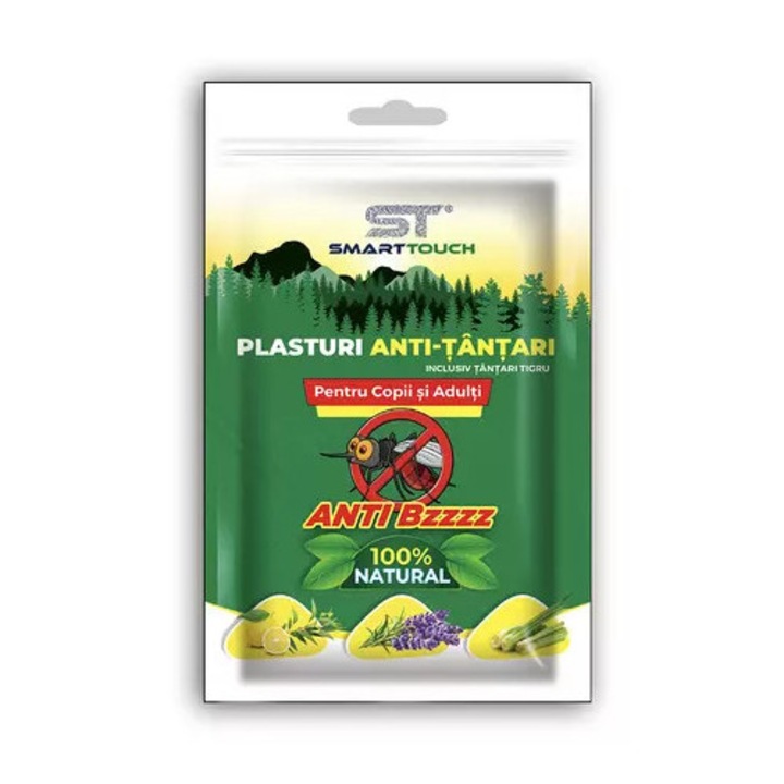 Plasturi Anti-Tantari pentru copii si adulti, 6 bucati, Smart Touch