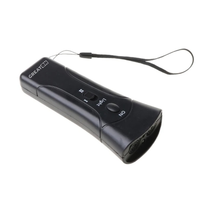Dispozitiv Cu Ultrasunete GREATON 651E Pentru Alungarea Cainilor Agresivi, Portabil, Raza 10 M
