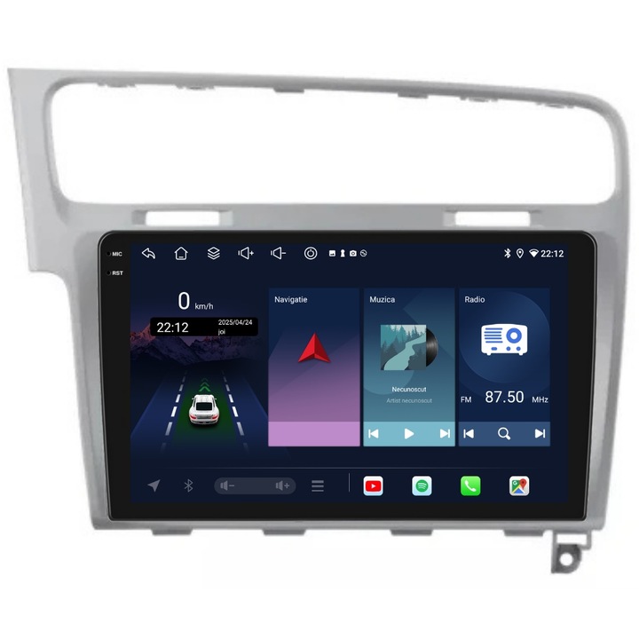 Navigatie PilotOn VW Golf 7 2012-2020 10 inch 6GB 128GB 8 CORE