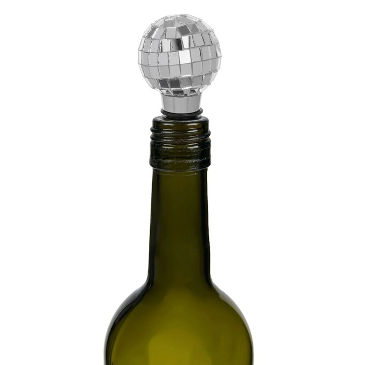 Dop cu disco ball pentru sticle de vin ø4x9cm