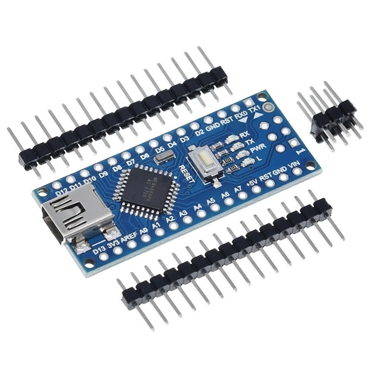 Placa de dezvoltare, Arduino, Nano V3.0, ATmega328P-AU, CH340, miniUSB