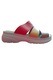 Saboti dama, Piele naturala, Anna Viotti D60-375, Rosu/Multicolor, 40