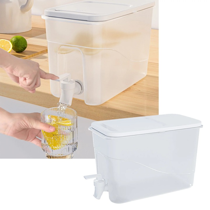 YANYXR italadagoló szett 2 db 0.9 gallon műanyag légmentesen záródó 28x11x18cm átlátszó