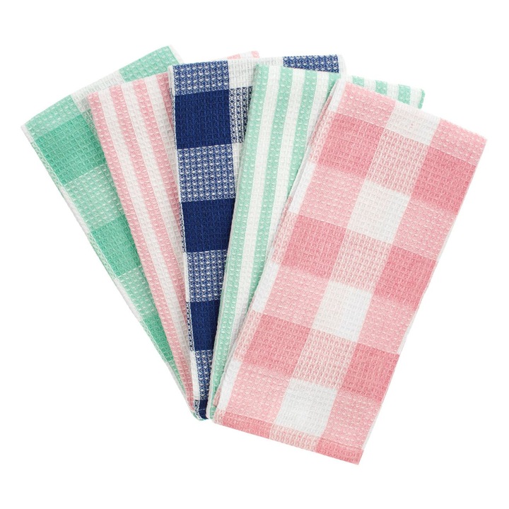 Prosoape Pahare Set 5 Bucati, Multicolor, 58x39cm, MYONNA IT & E- COMMERCE ®