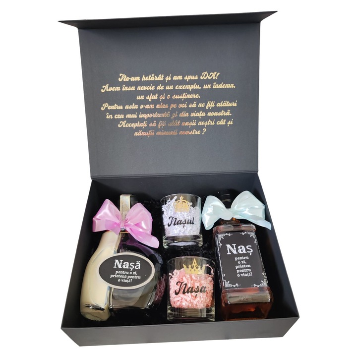Set cadou nasi, modelul 18, doar cei mai buni prieteni sunt promovati la gradul de NASI