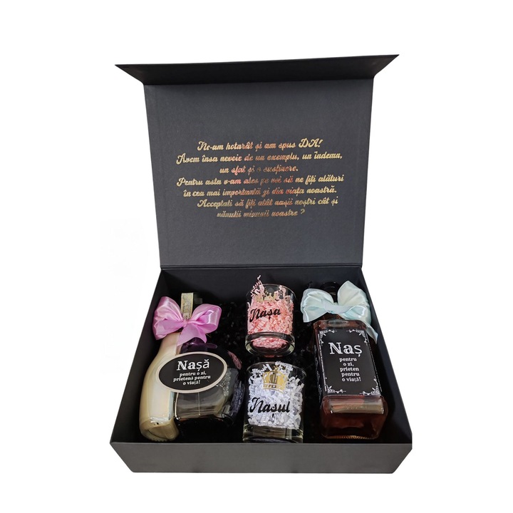 Set cadou nasi, modelul 19, la casa cu nasi buni, Dumnezeu face minuni