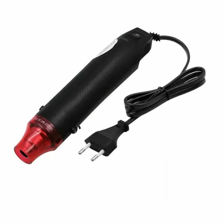 Pistol de caldura, 300 Watt, 220V, portabil, Negru