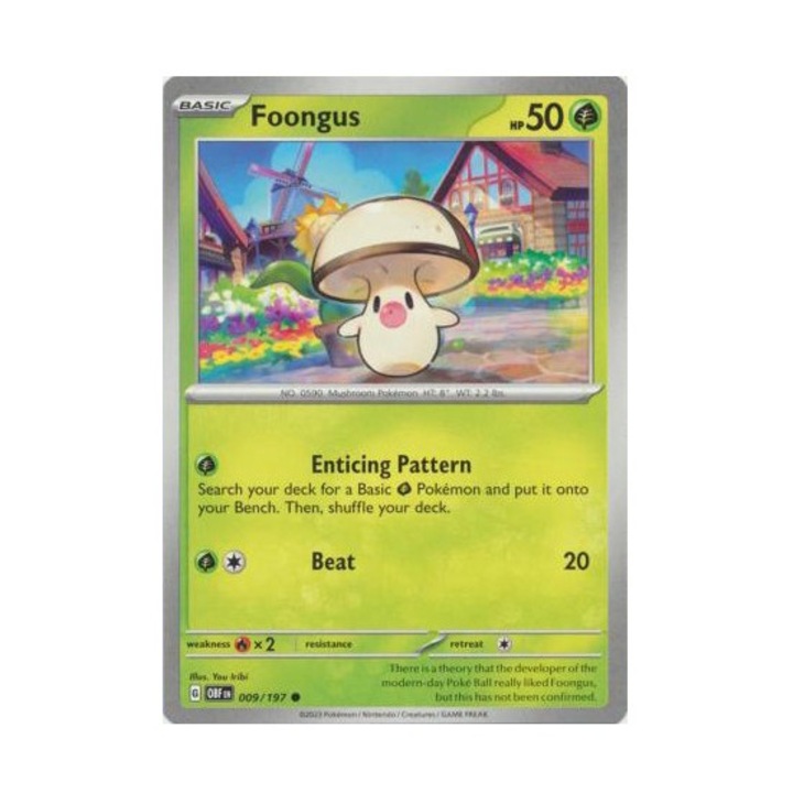 Carte Pokemon, Foongus 009/197 comun