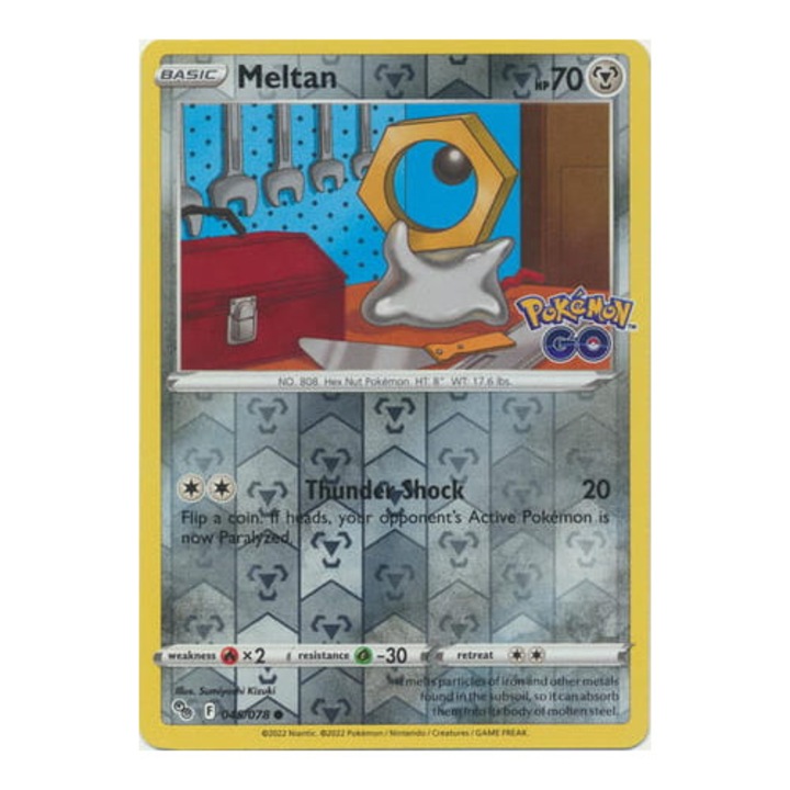 Търговска карта, Pokemon Meltan 045/078 Обратна холография
