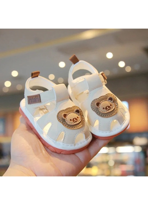 Sandale SuperBaby Crem, Ivoire