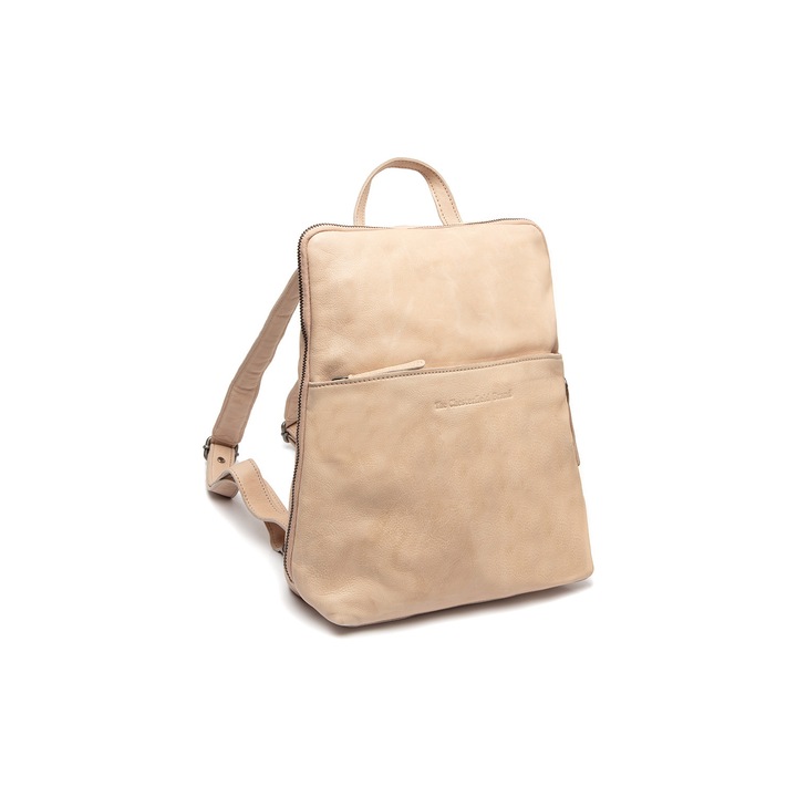 Rucsac The Chesterfield Brand din piele moale, Bern, Bej