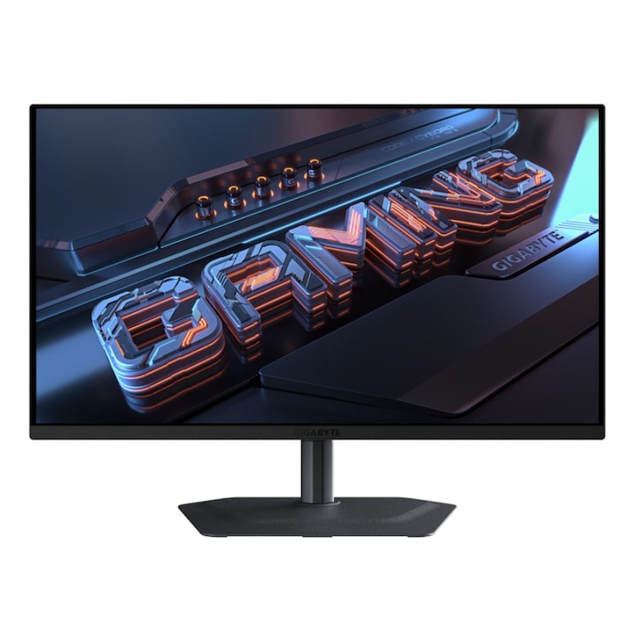 GIGABYTE, 27"-es QD-OLED gamer monitor MO27U2, UHD 3840 x 2160, HDMI, DisplayPort, Pivot, hangszórók, 0,03 ms, 240 Hz Fekete
