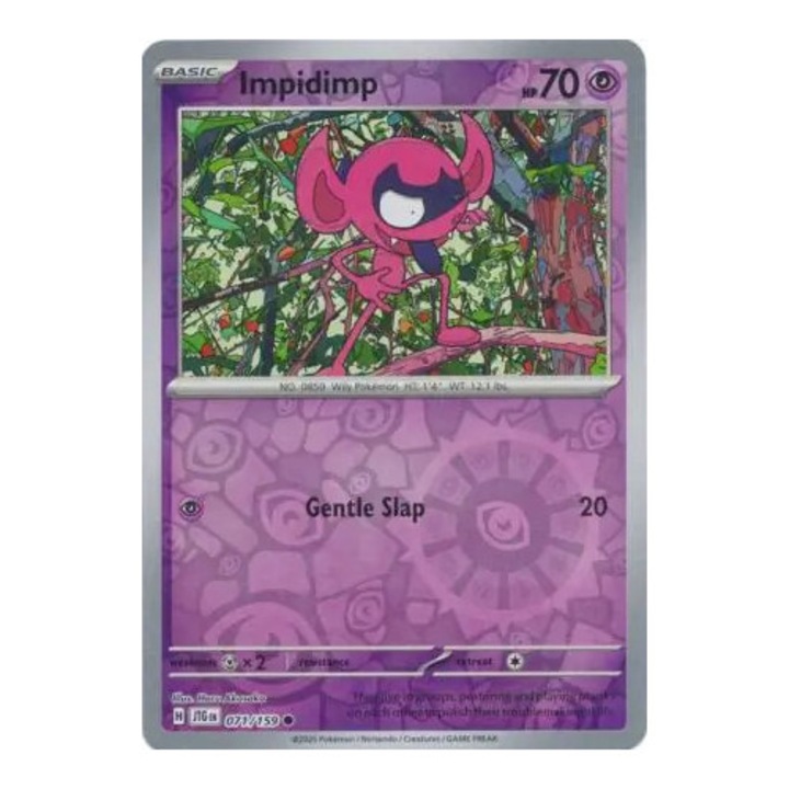 Pokémon kártyajáték, Impidimp, Fordított Holo, Együtt utazás, NM