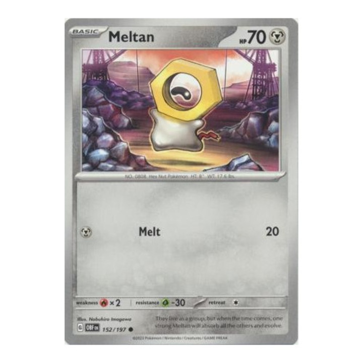 Joc de societate Pokemon Obsidian Flames 152/197 Meltan Comun