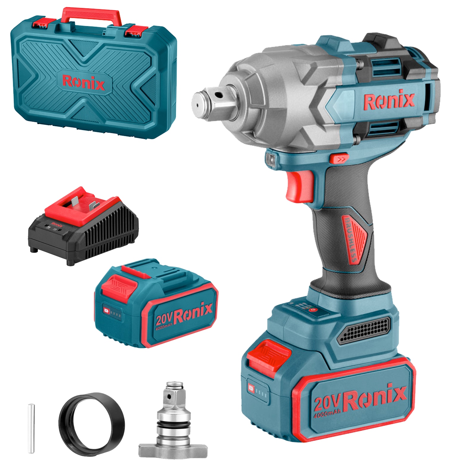RONIX 8675 - Surubelnita cu impact Li-ion 20V, 1000 Nm, 3/4