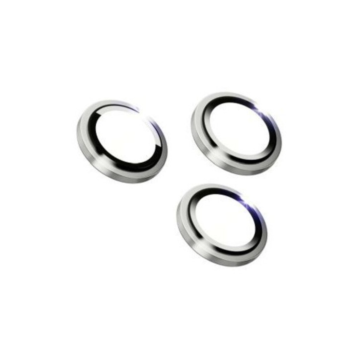 Fixed Zafír kamera lencsevédő Apple iPhone 15 Pro/15 Pro Max készülékhez kompatibilis, ezüst FIXGCS-1202-SL