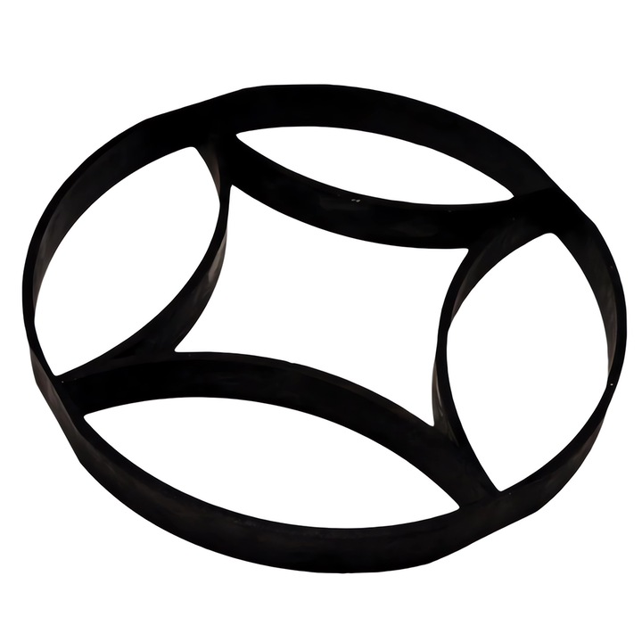 Matrita cu Contur pentru Turnat Pavaj Teno®, pentru beton amprentat sau piatra decorativa, imita piatra naturala, imbunatateste aspectul gradinii, plastic, model 3, 39.5 x 4 cm, negru