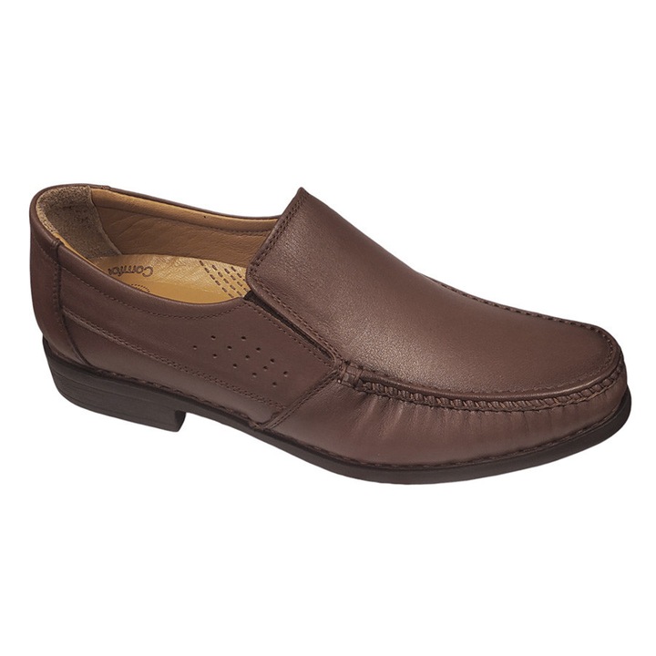 Barna valódi bőr mokaszinok, Barna