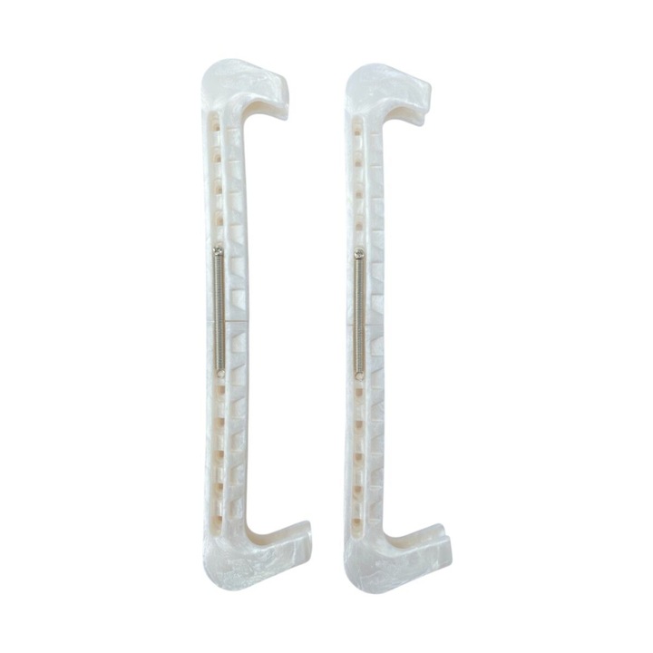 Protectii de margine pentru patine artistice, Edea, arc perlat, alb, 1 pereche, cu suruburi si arc