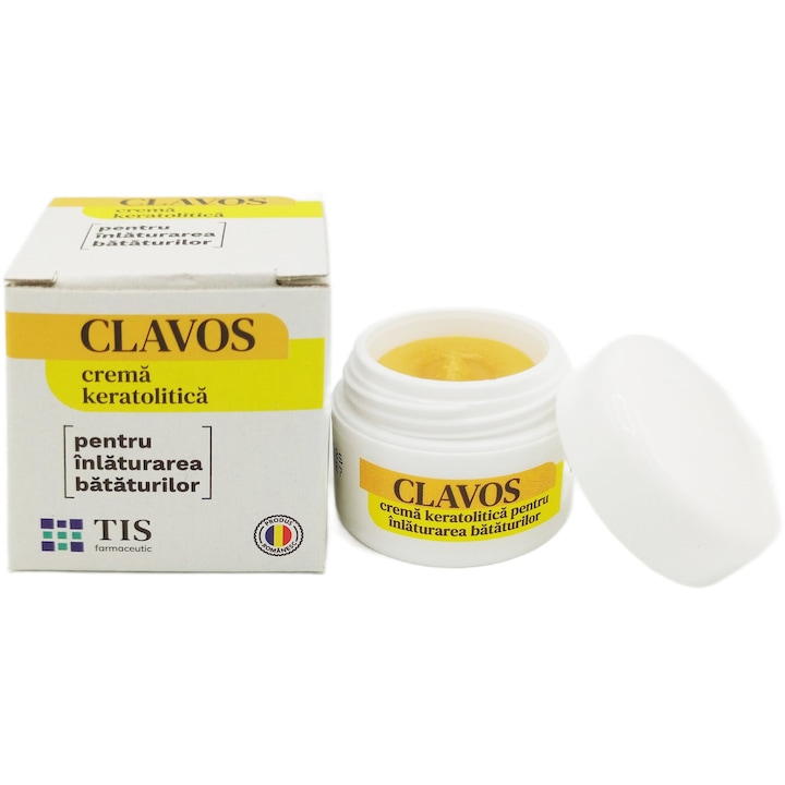 Unguent tratament intensiv efect cheratolitic, impotriva bataturilor si pielii ingrosate, Clavos, 4g, Laboratoarele TIS