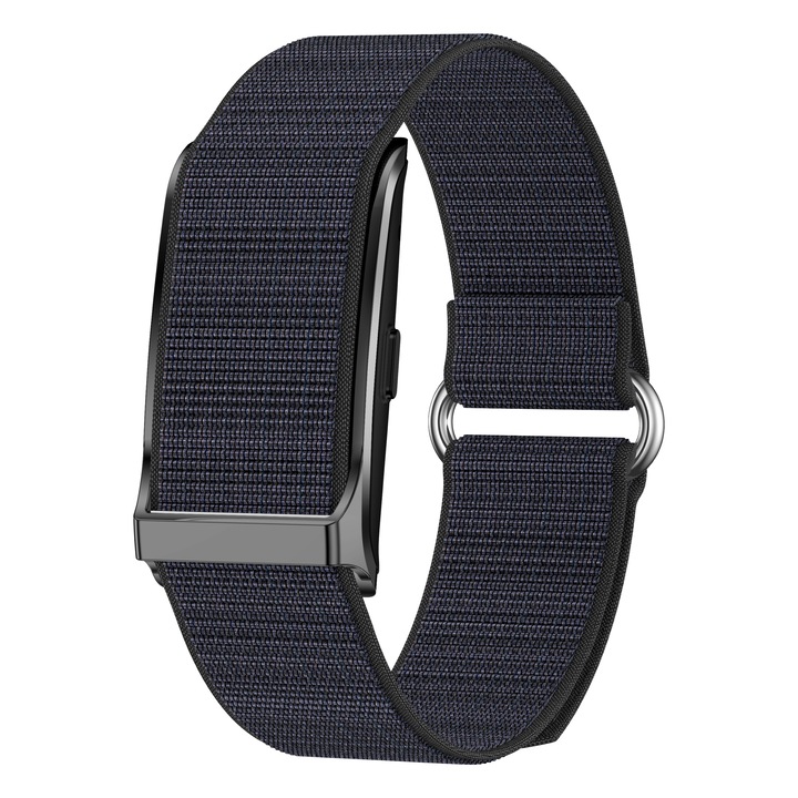 Фитнес гривна H59, наблюдение на пулса, кръвно налягане, SpO2, сън, стрес, калории, спортни режими, известия за обаждания/SMS/WhatsApp, водоустойчивост IP68, магнитно зареждане, съвместима с Android/iOS, приложение QWatch Pro, черен