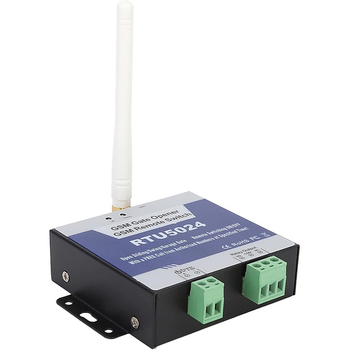 Kit automatizare poarta Rqiurpn, deschidere batanta, control prin SMS, albastru, temperatura operare -20ºC la 60ºC