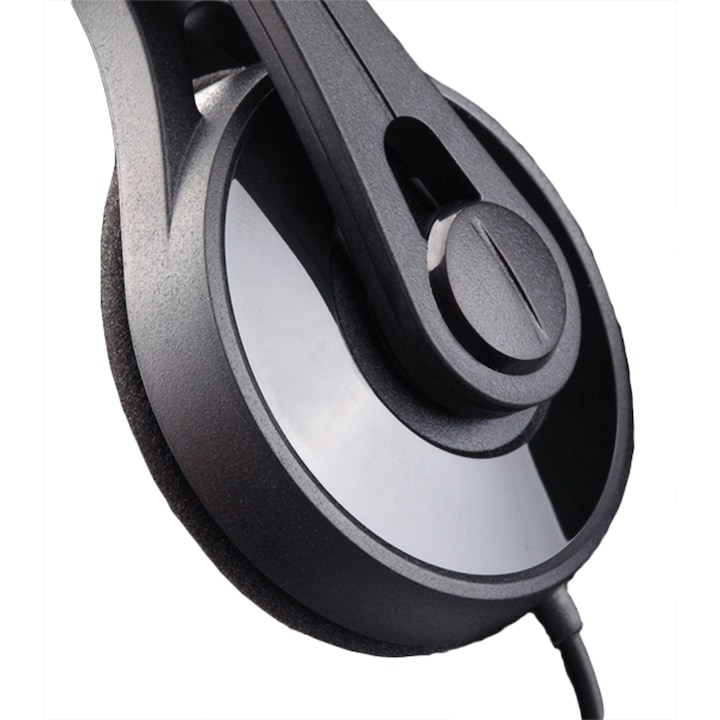EDIFIER K550 Stereo mikrofonos fejhallgató, Vezetékes hangerőszabályzó, Fekete