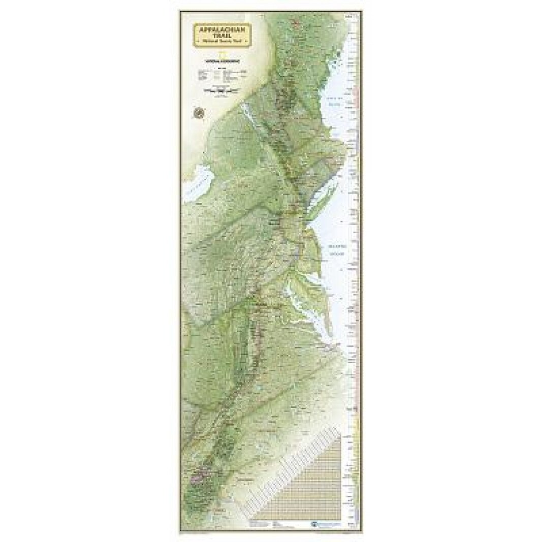 Appalachian Trail Wall Map [Laminated], National Geographic Maps - Reference (Author)