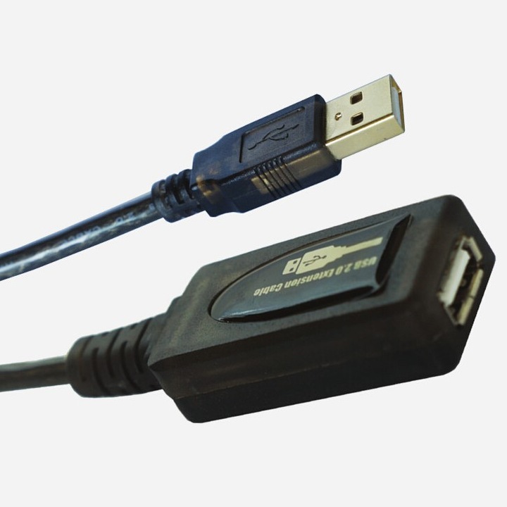Cablu prelungitor activ USB 2.0, 20m