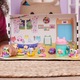 Set figurine Gabby's Dollhouse, 12 mini figurine curcubeu, figurina Masi-Mata, figurina Matisor, 1 covoras joaca, 1 capsula