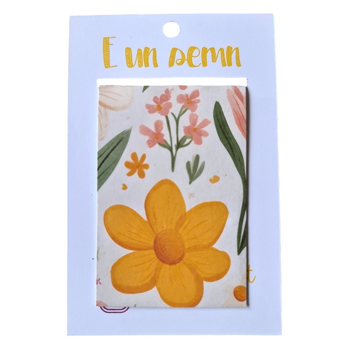 Kézzel készített könyvjelző narancsvirág