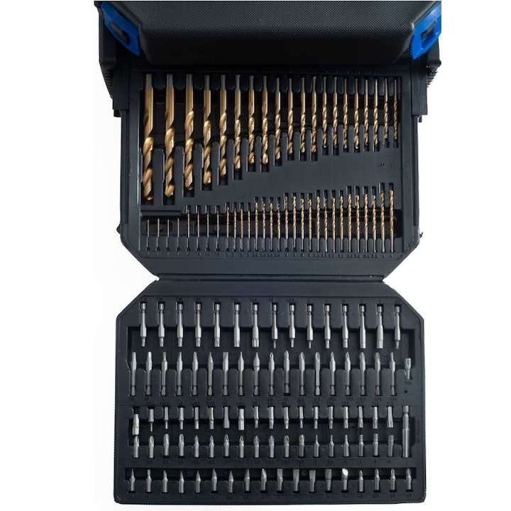 Trusa burghie, biti, carote, spirale, Tagred, otel Cr-V, 300 piese