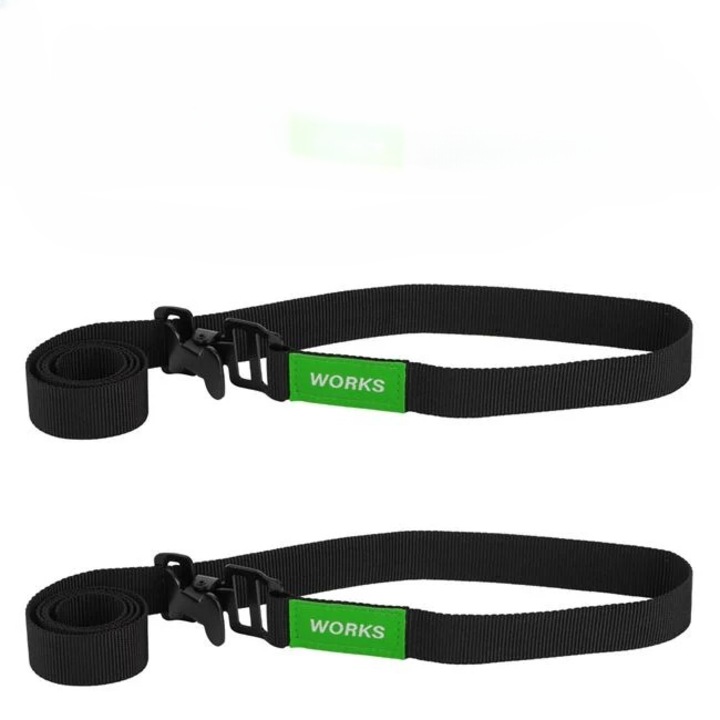 Rögzítő hevederek, fém csattal, 109x2.5cm – 2 db-os készlet