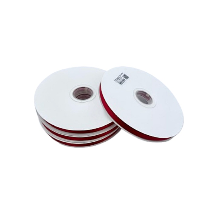 Panglica satin 9mm, 4 metri, roșu