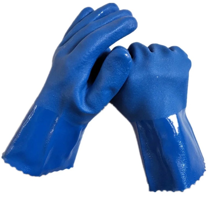 Manusi de protectie YANYXR set 2 perechi albastru bumbac 27cm