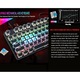 Tastatura mecanică de gaming retro, 87 taste, iluminare RGB, comutatoare albastre, neagră, 350x123x35mm