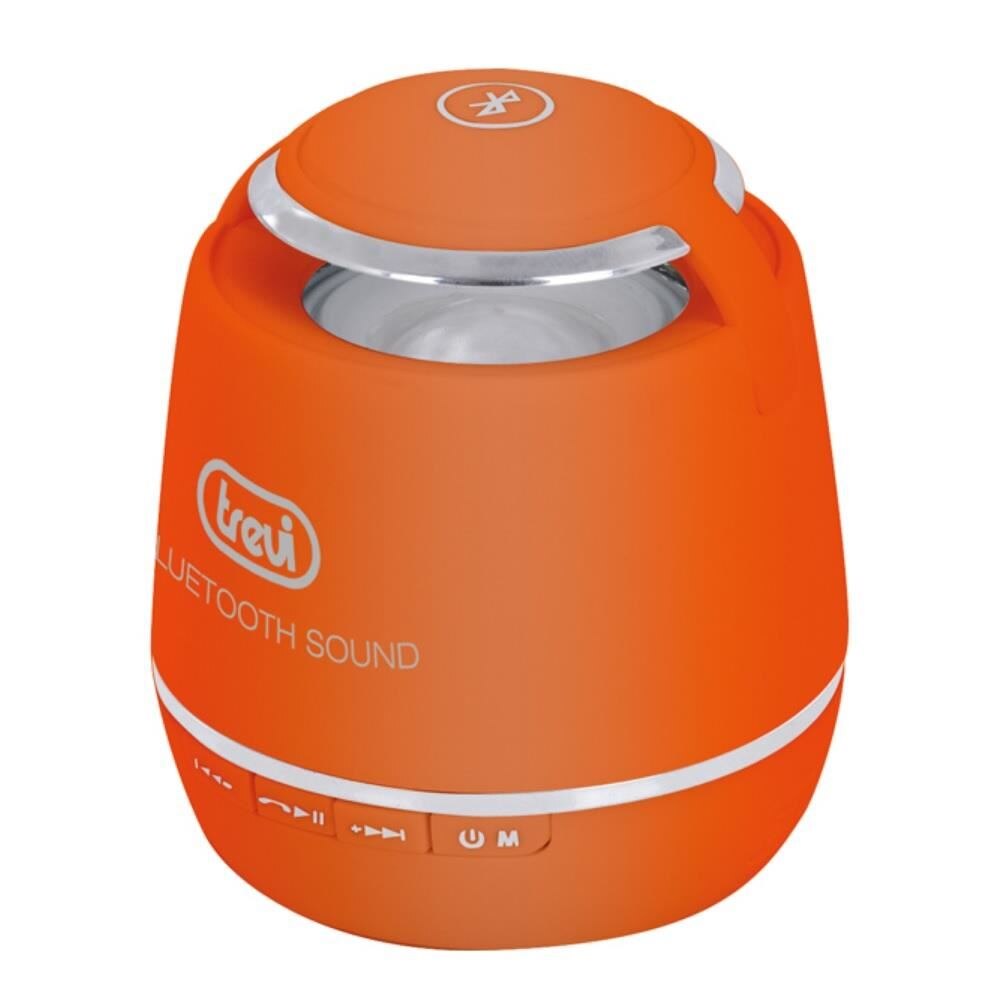 Boxa portabila cu Bluetooth, Trevi 3 W, MP3, SD, portocalie