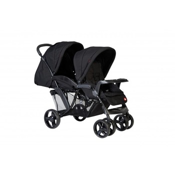 Carucior pentru gemeni TOPMARK NL Riley Tandem, Negru Carucior pentru gemeni TOPMARK NL Riley Tandem, Negru