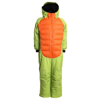 Costum ski copii Flashy Stars, model Dino, verde, marimea 98 Costum ski copii Flashy Stars, model Dino, verde, marimea 98