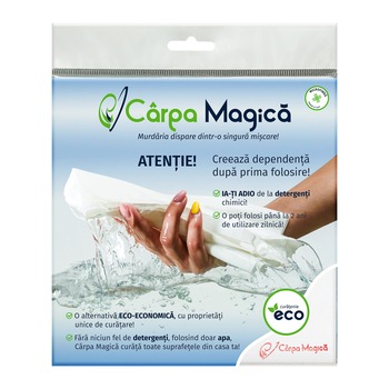 Set 3 lavete universale Carpa Magica, alba, 40 x 40 cm Set 3 lavete universale Carpa Magica, alba, 40 x 40 cm