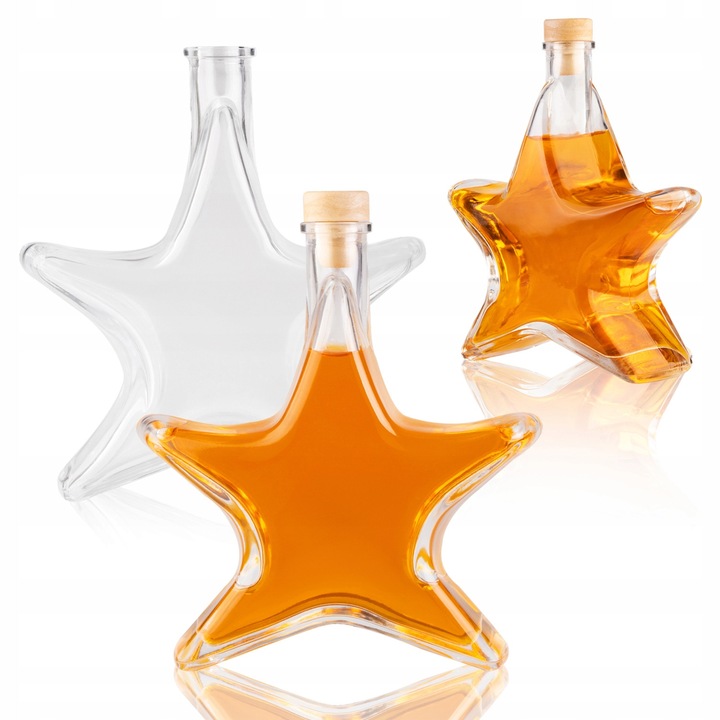 Stilce, SuperButelki, Стъкло, 0.5 л, Идеално за дома, сокове, консервирани продукти, Диаметър 6.8 см, Прозрачно